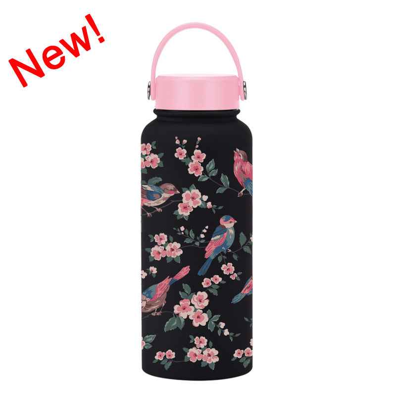 1L Wide-Mouth Insulated Water Bottle — Vacuum Sports Bottle for Women | 100+ Colors