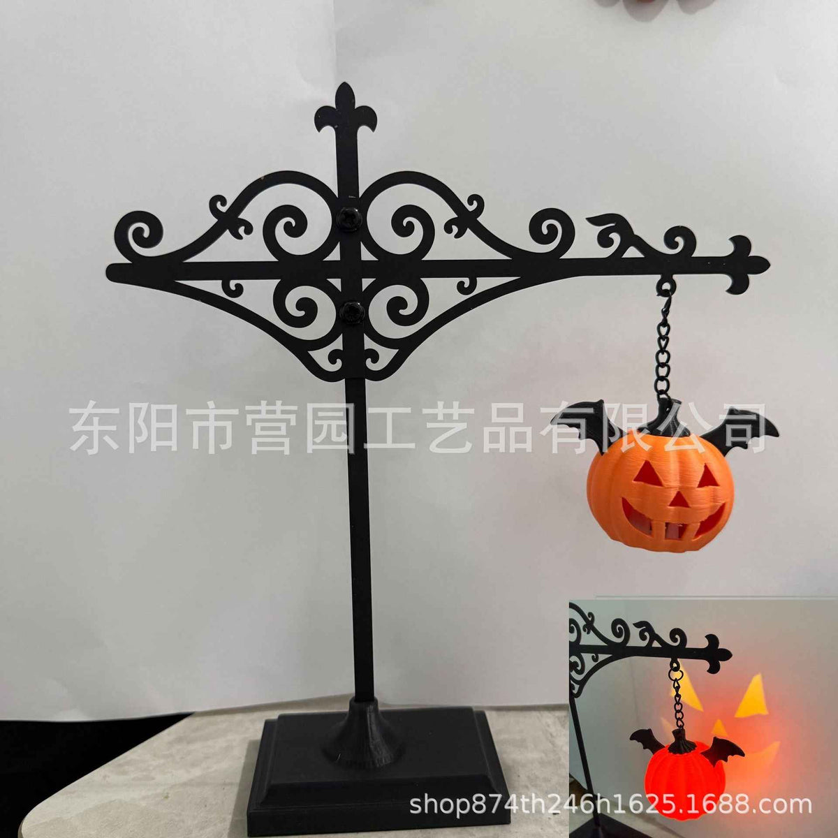 Iron Lantern Bookshelf Light — Vintage Library-Style Wall & Shelf Lamp for Home Decor