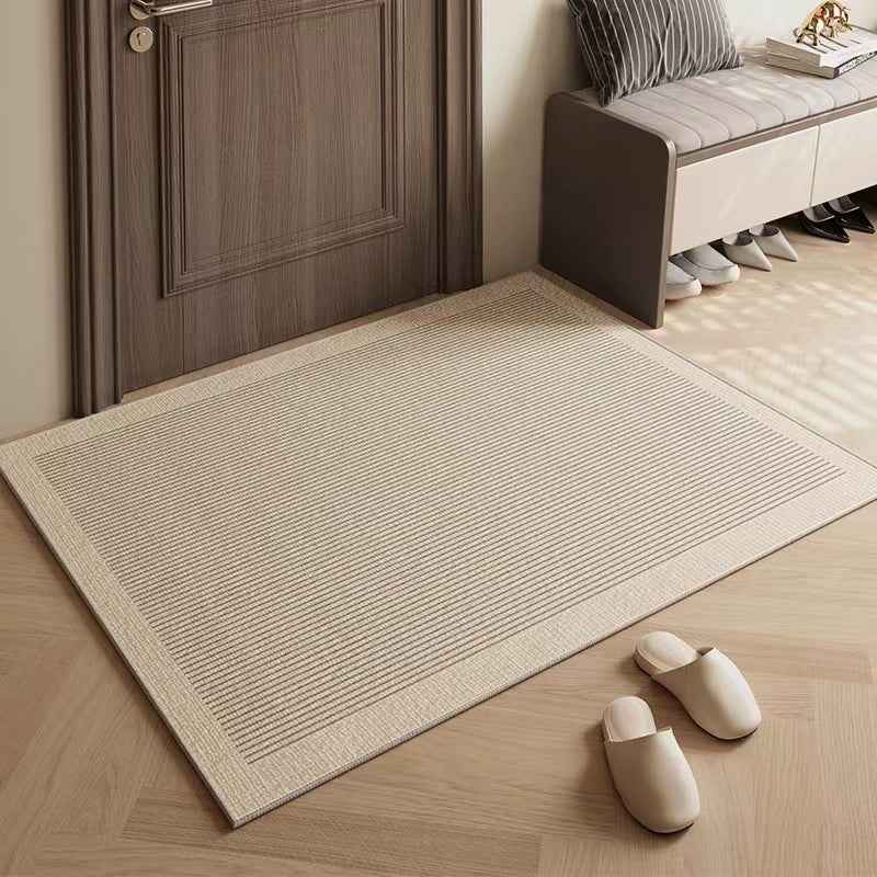 Luxury Velvet Entrance Mat — Cuttable Anti-Slip Door Mat for Porch & Entryway