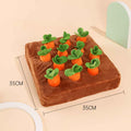 Dog Radish Puzzle Plush Toy — 12-Hole Sniff & Pull Interactive Enrichment Toy