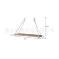 Solid Wood Floating Wall Shelf — Single-Line Decorative Bookshelf & Display Ledge