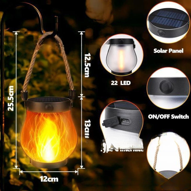 New Product Flickering Flame Garden Lamp