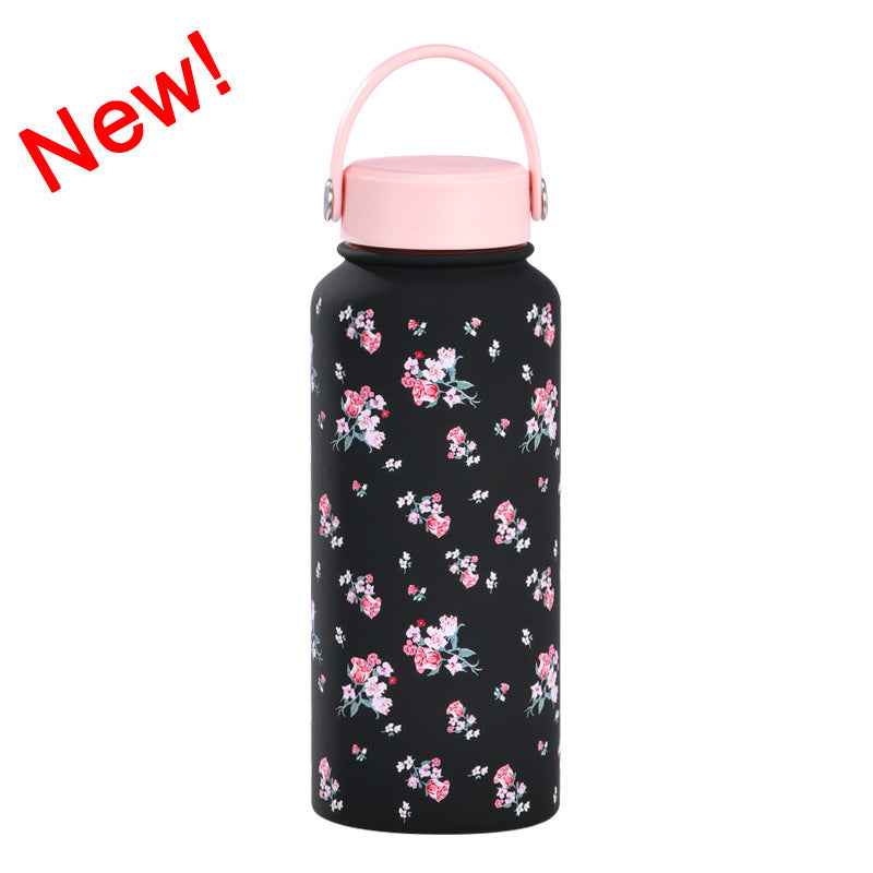 1L Wide-Mouth Insulated Water Bottle — Vacuum Sports Bottle for Women | 100+ Colors