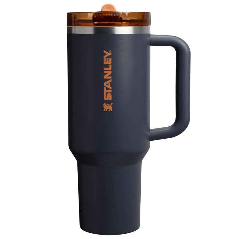 Large Capacity Foldable Straw Tumbler — Stainless Steel Cup with Removable Lid | 21 Colors