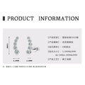 925 Sterling Silver Earrings D-color moissanite