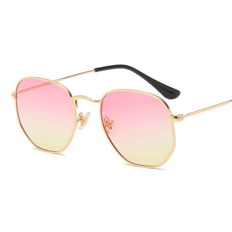 Asymmetrical Metal Sunglasses — Harajuku Literary Style Shades for Men & Women