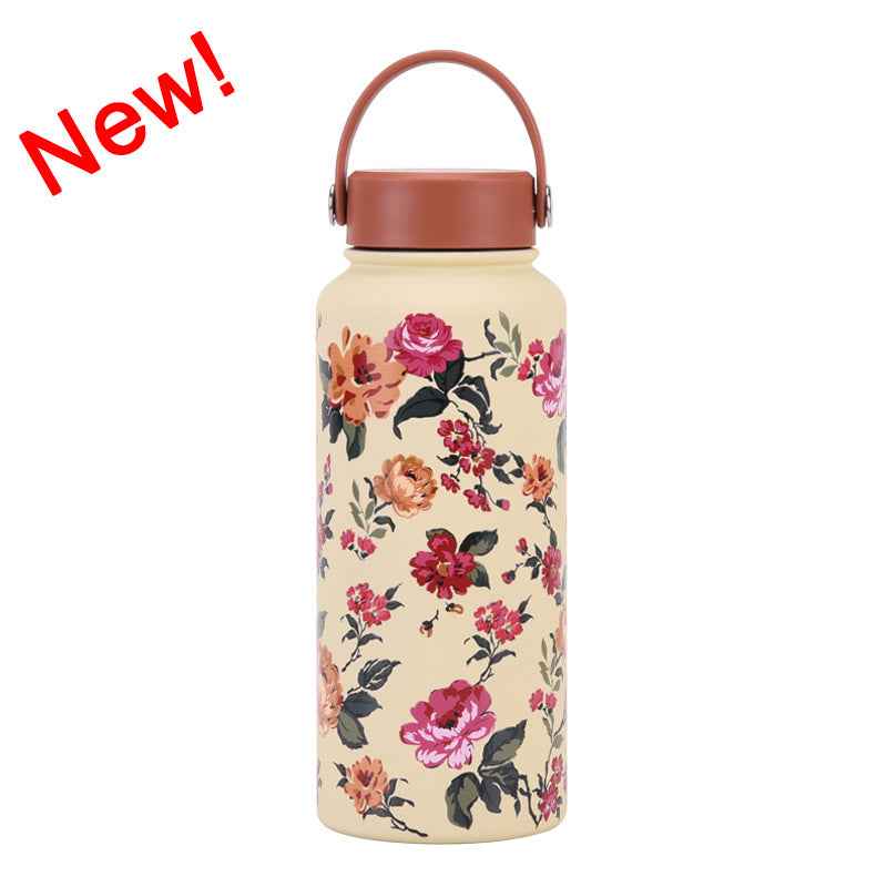 1L Wide-Mouth Insulated Water Bottle — Vacuum Sports Bottle for Women | 100+ Colors