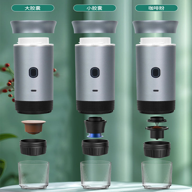 New Product Capsule Coffee Machine, Espresso Portable Coffee Machine, Coffee Powder Size Capsule Three-In-One