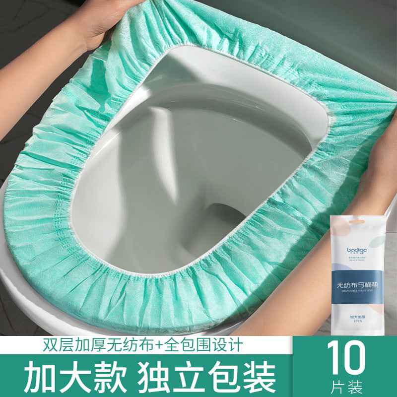 Disposable Toilet Seat Covers — Waterproof Portable Cushion for Travel, Hotels & Maternity
