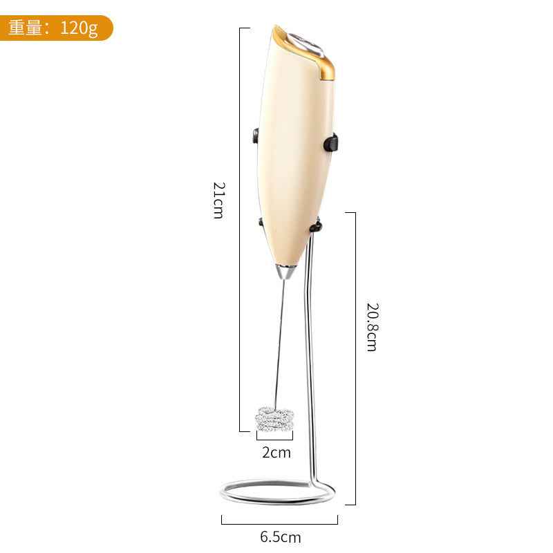 Electric Handheld Milk Frother — Portable Foam Maker for Coffee, Lattes & Matcha