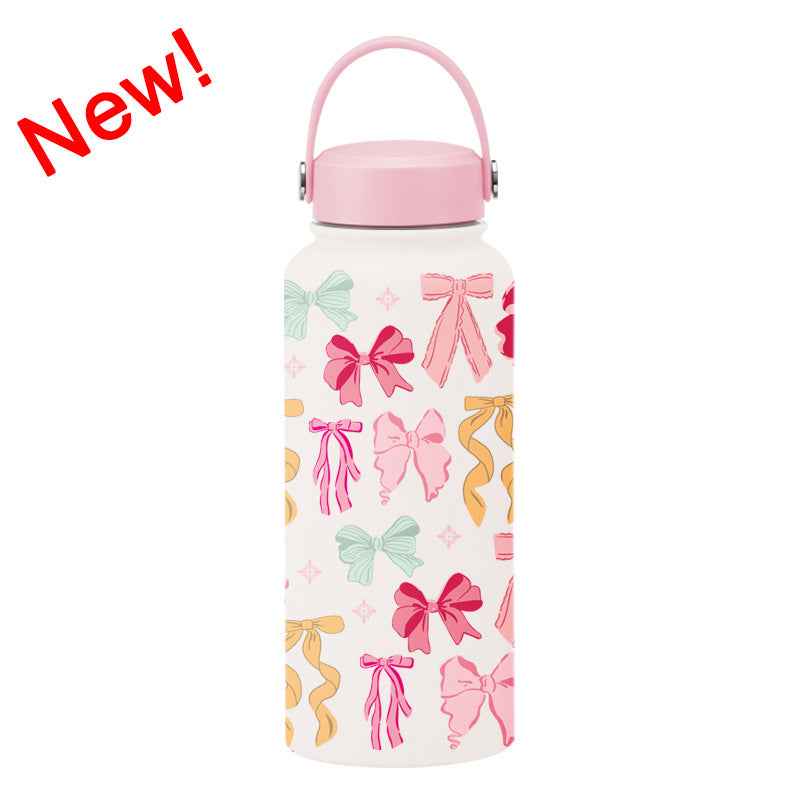 1L Wide-Mouth Insulated Water Bottle — Vacuum Sports Bottle for Women | 100+ Colors