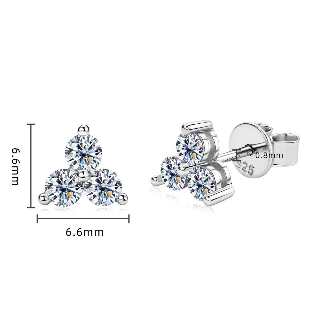 925 Sterling Silver Earrings stud earrings