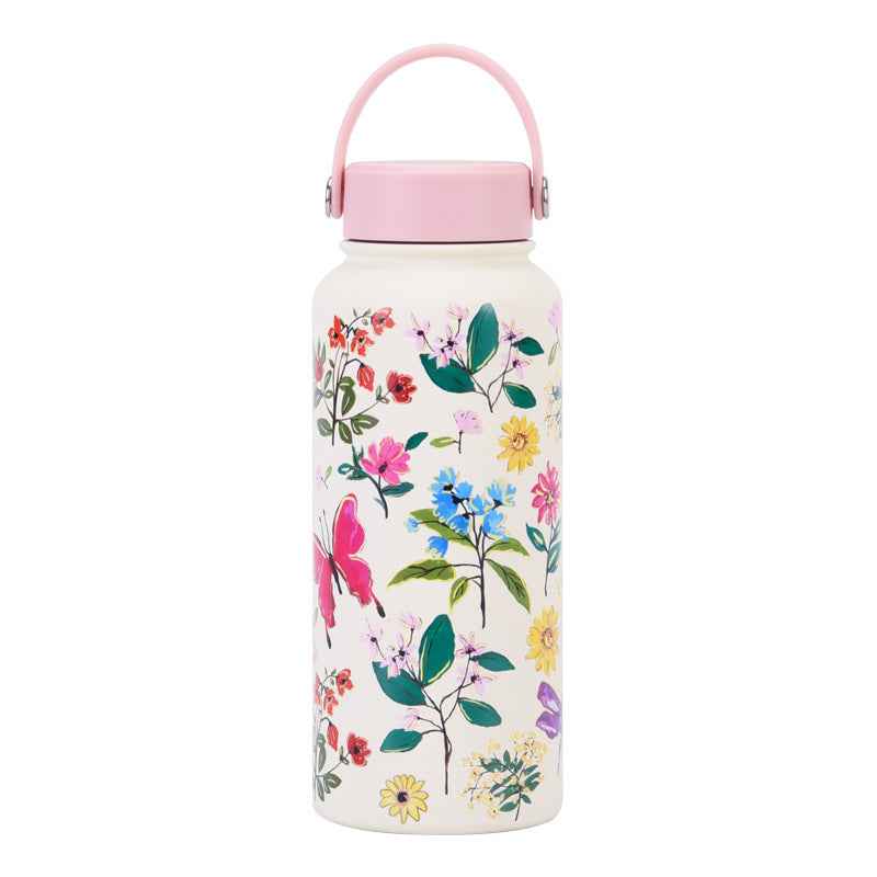 1L Wide-Mouth Insulated Water Bottle — Vacuum Sports Bottle for Women | 100+ Colors