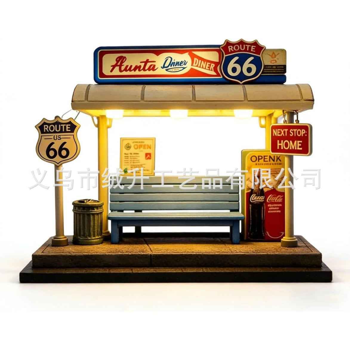 Decorative Booth Table Lamp — Ambient Night Light for Home & Desk