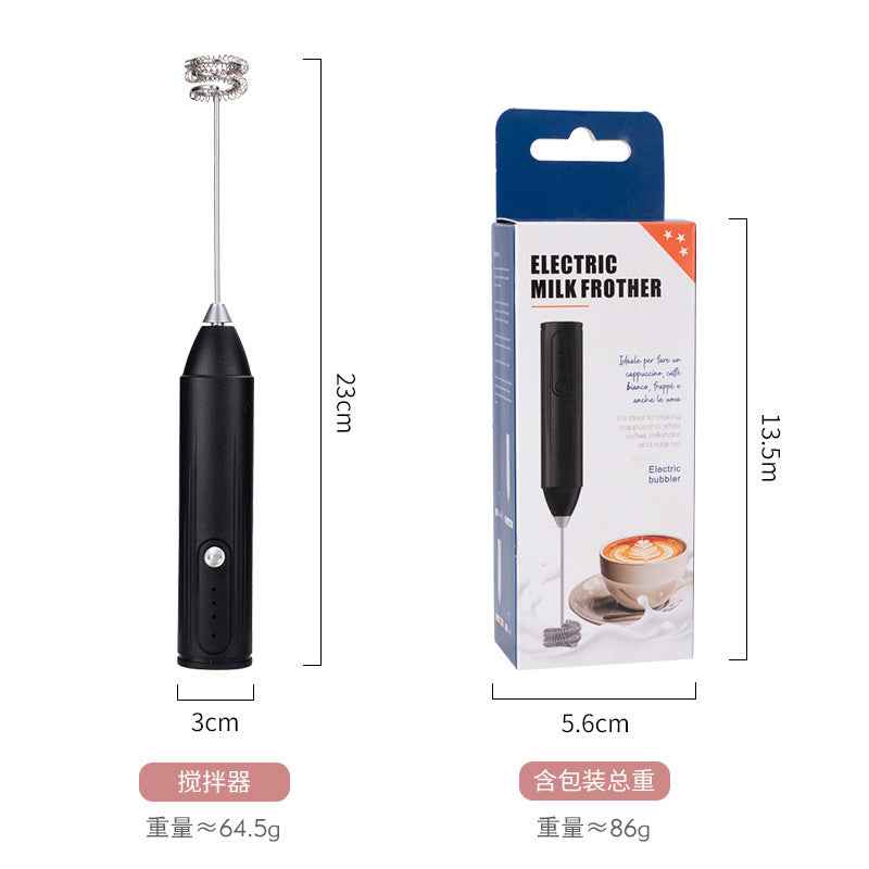 Electric Handheld Milk Frother — Portable Foam Maker for Coffee, Lattes & Matcha