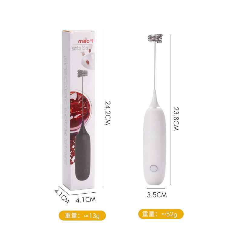 Electric Handheld Milk Frother — Portable Foam Maker for Coffee, Lattes & Matcha