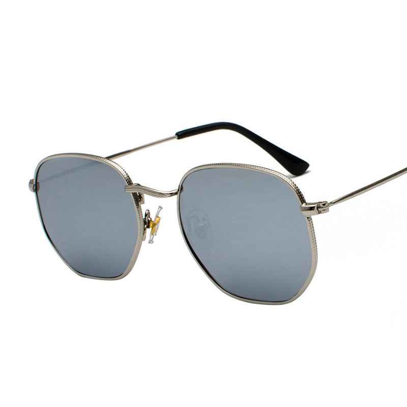 Asymmetrical Metal Sunglasses — Harajuku Literary Style Shades for Men & Women